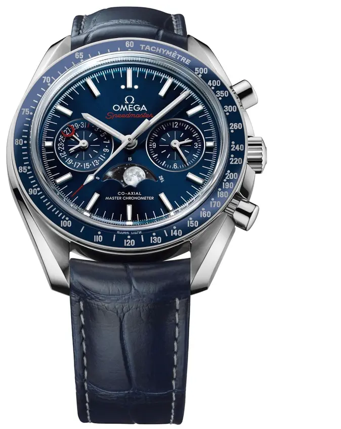 Omega Speedmaster Moonphase Chronograph Master Chronometer (front)