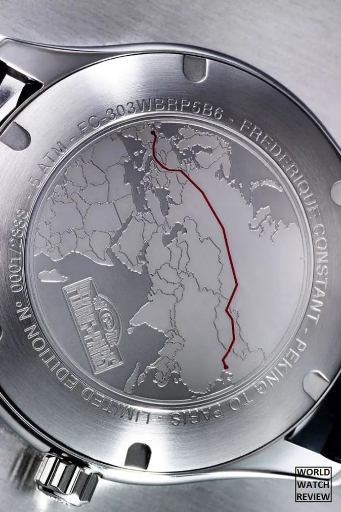 Frederique Constant Peking to Paris (engraved back cover)