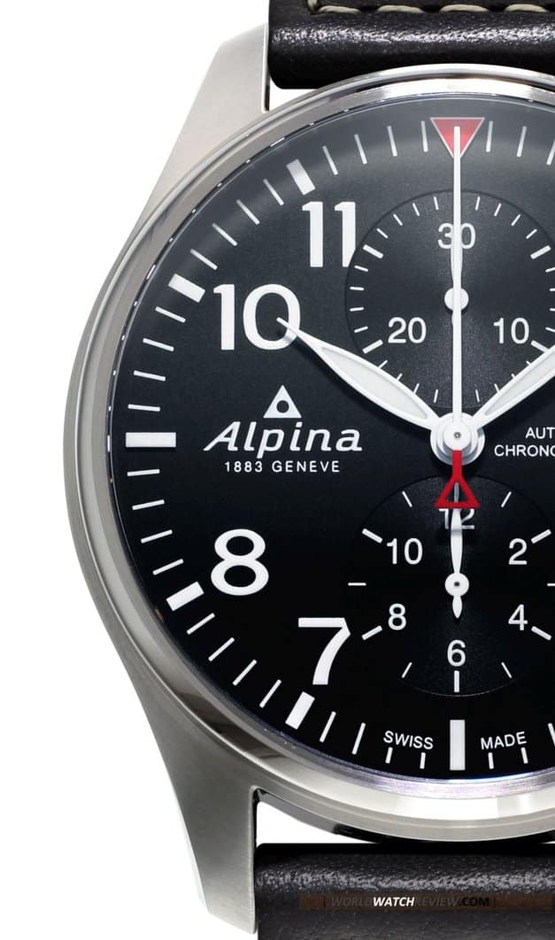 Alpina Startimer Pilot Automatic Chronograph (ref. AL-725B4S6, black dial)