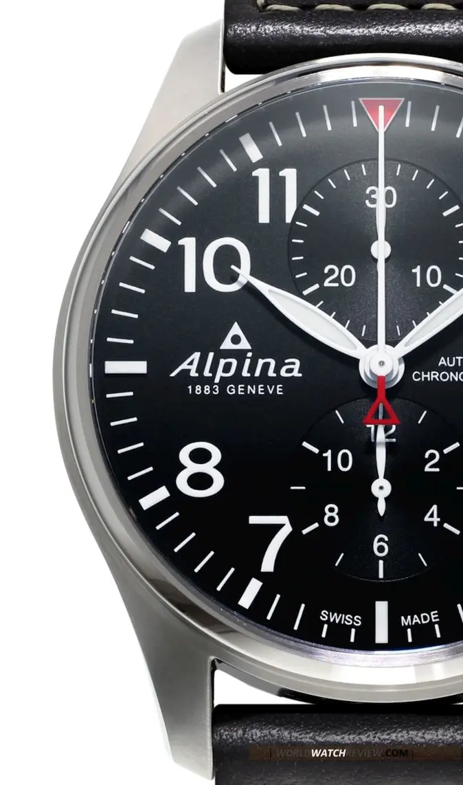 Alpina Startimer Pilot Chronograph (AL-725B4S6, black dial)