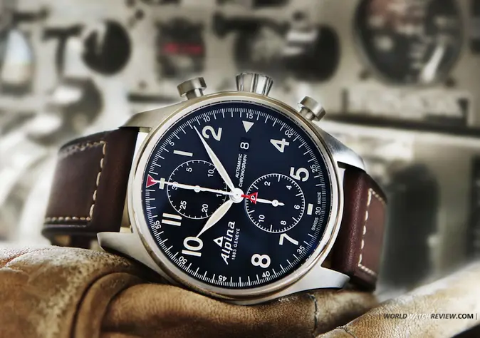 Alpina Startimer Pilot Chronograph (AL-725N4S6, navy blue)