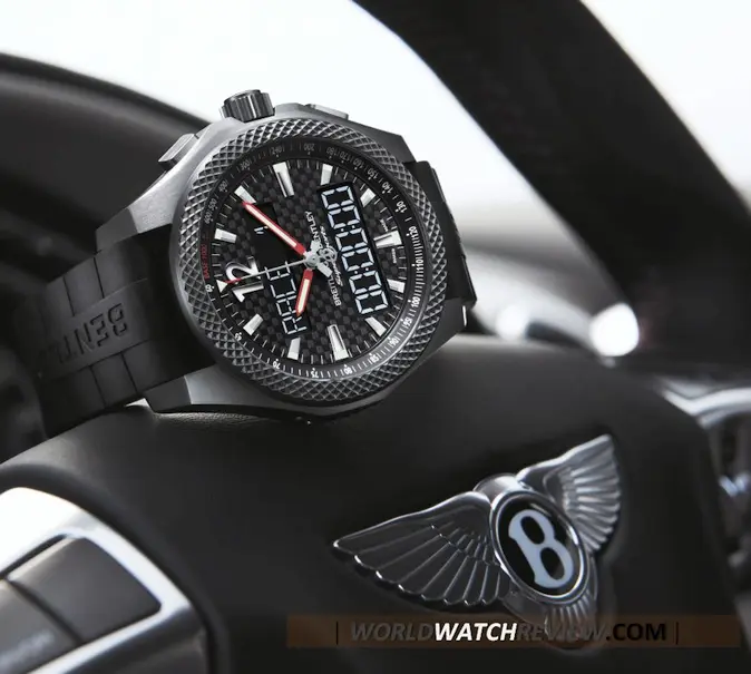 Breitling for Bentley Supersports B55 Connected in Titanium (wrist shot)