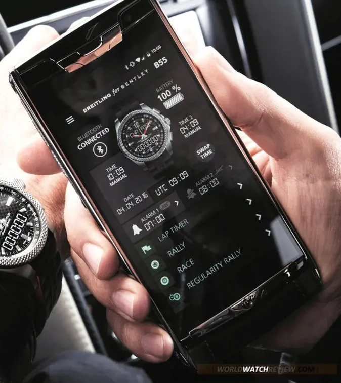 Breitling for Bentley Supersports B55 Connected in Titanium (carbon fiber dial)