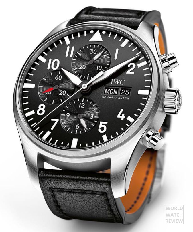 6. IWC Pilot Black Chronograph (ref. IW377709): Close to $5000