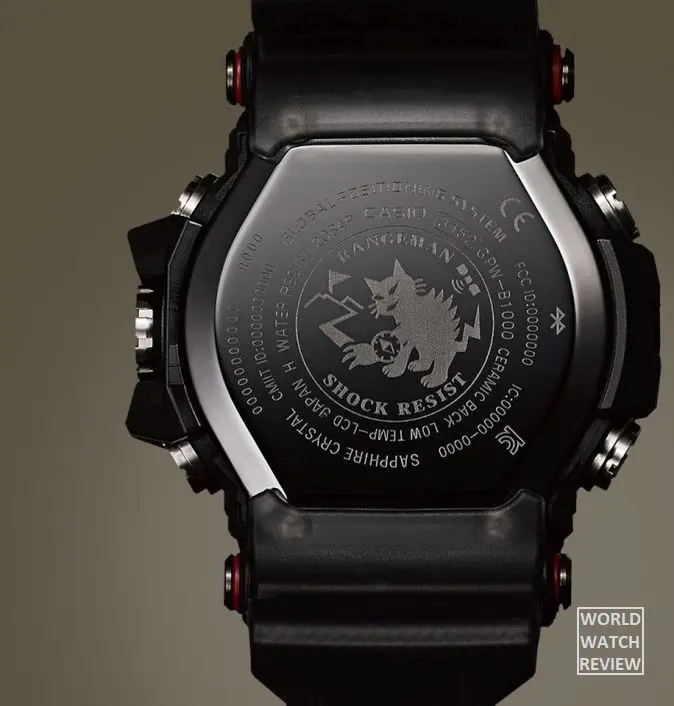 Casio G-Shock Rangeman (GPR-B1000-1 / 1B, engraved ceramic back)