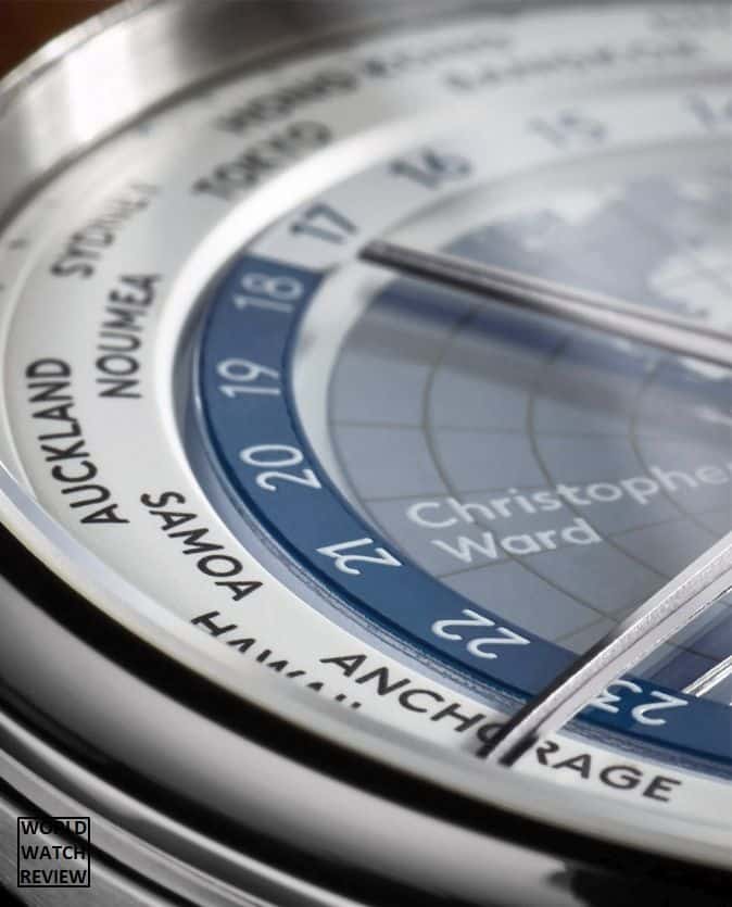 Christopher Ward C1 Grand Malvern Worldtimer (dial)