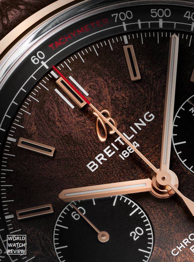 Breitling Premier Bentley Centenary in red gold (Elm Burl dial)