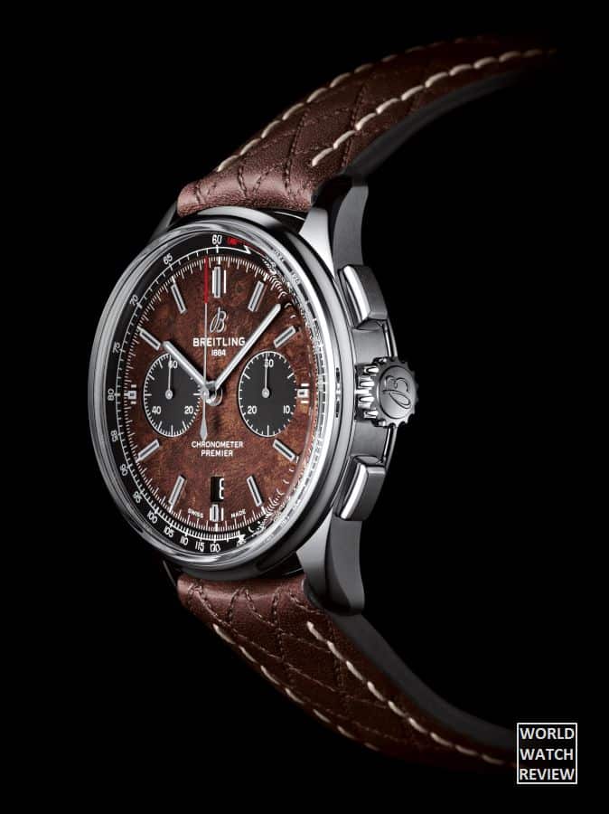 Breitling Premier Bentley Centenary in stainless steel (Elm Burl dial)