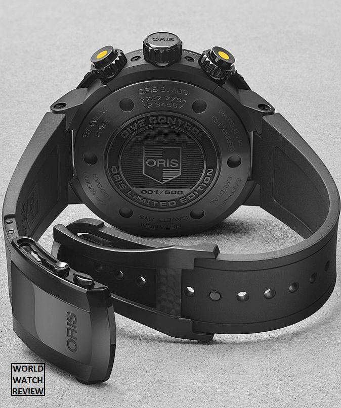 Oris ProDiver Dive Control Chronograph (ref. 01 774 7727 7784-Set, engraved caseback)