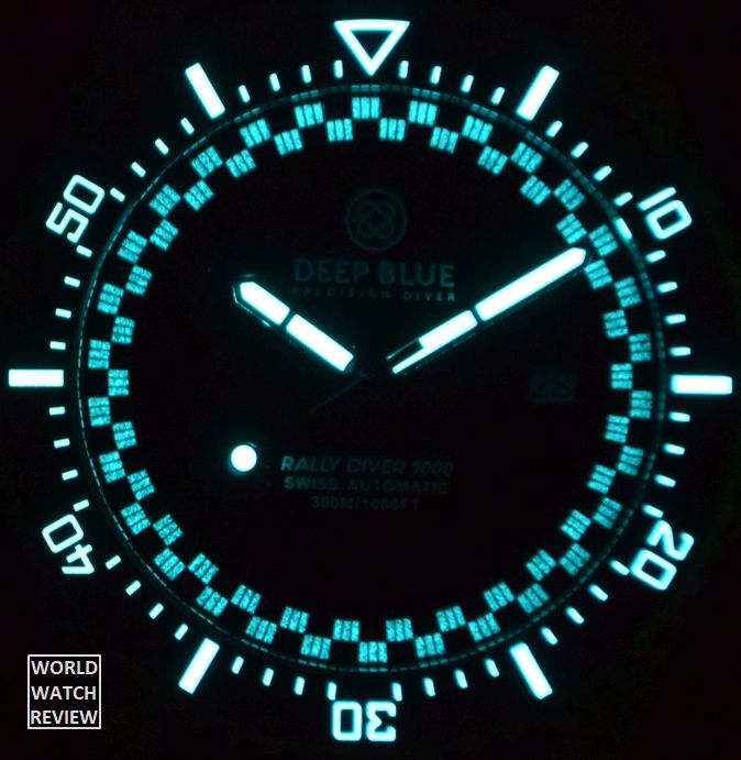 Deep Blue Rally Diver 1000 (luminous dial)