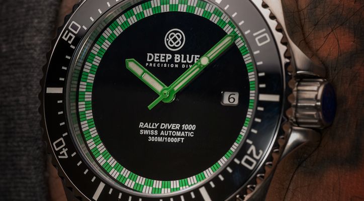 Deep Blue Rally Diver 1000 Automatic with Ronda cal. R150