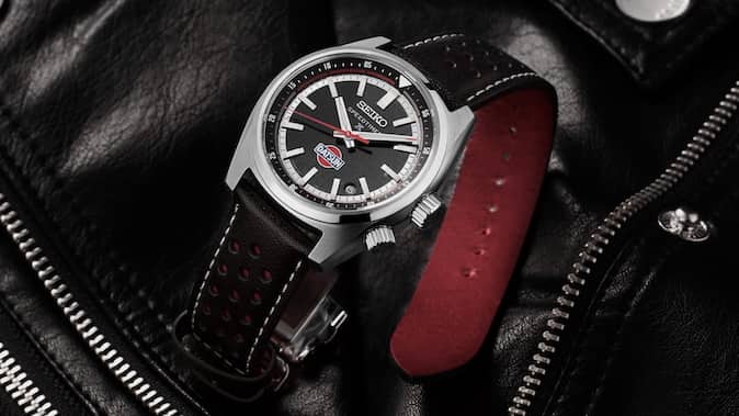 The leather strap looks very imposing.